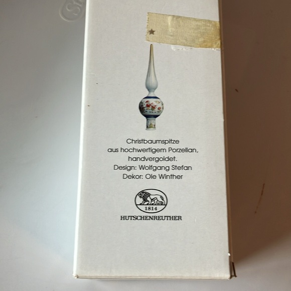 Hutschenreuther Christbaum Spitze Vintage porcelain Christmas tree topper - Picture 11 of 15